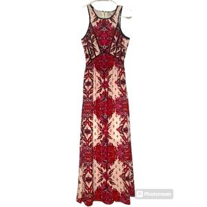 GB (Gianni Bini) floral maxi dress, lined, size XS